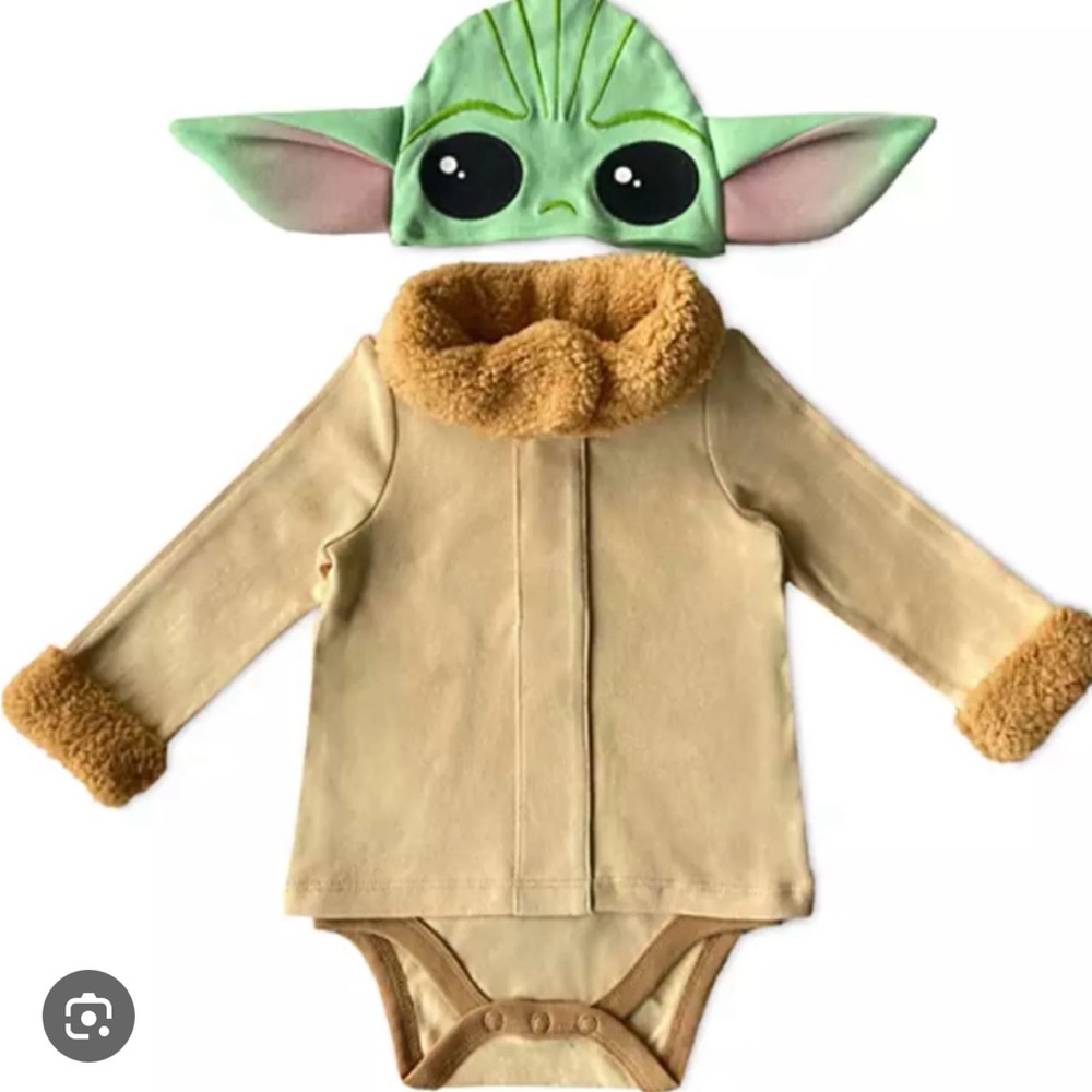 Disney Baby Yoda The Child Star Wars Mandalorian Baby Bodysuit Costume 18 24 mo
